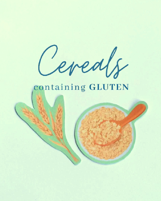 food allergens cereals containing gluten