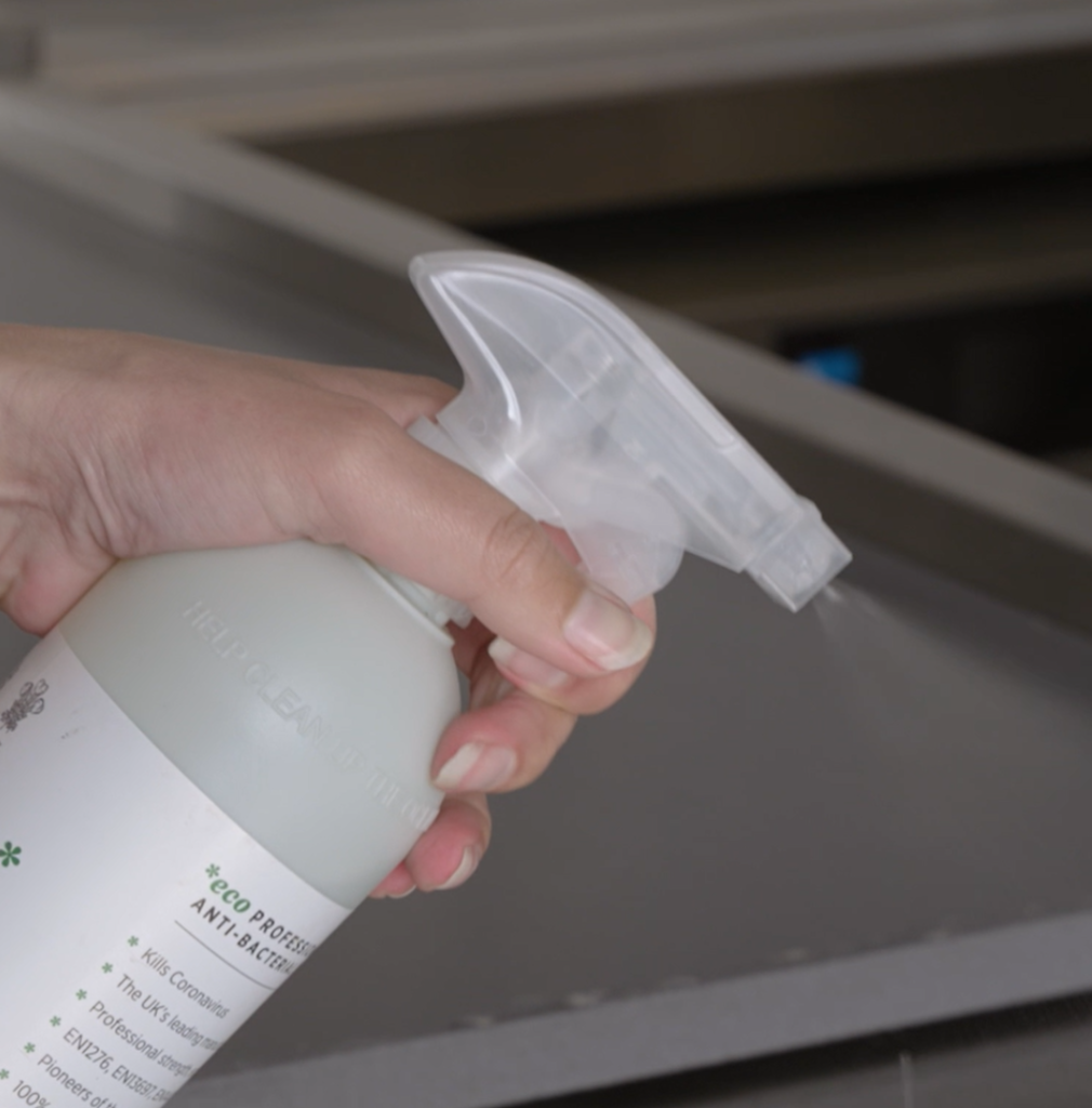 clean as you go using chemicals