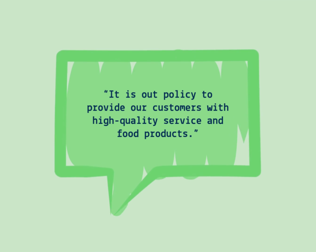food safety policy