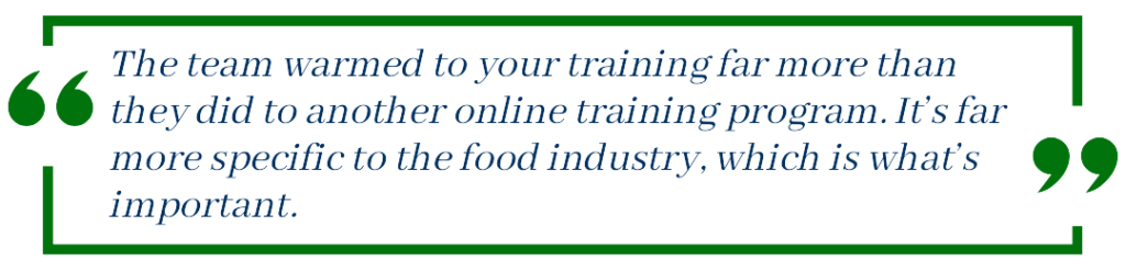 How boutique contract caterer Savore makes food hygiene training impactful and engaging with The Safety Expert 5 Q2
