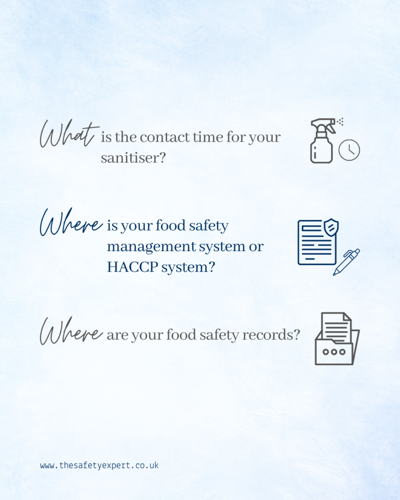 common questions an EHO may ask