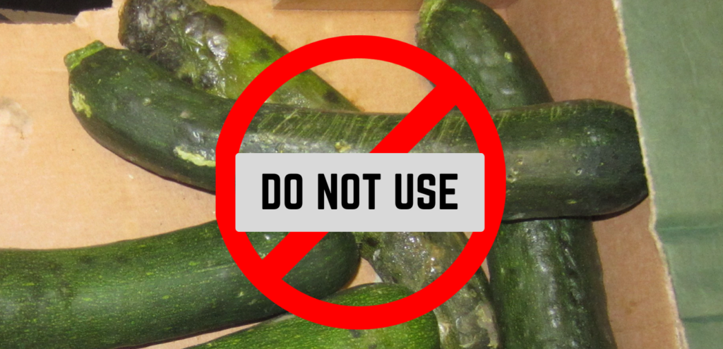 rejected food delivered need to be labelled do not use